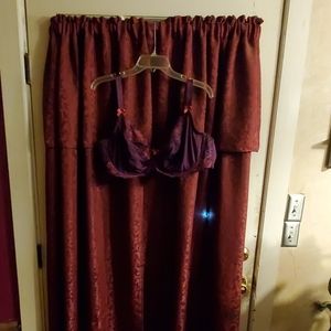 Maroon and red Bra
